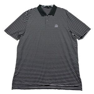 RLX Ralph Lauren Performance Black White Stripe Short Sleeve Polo Size XL Golf‎